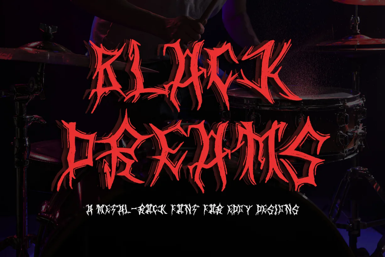 Black Dreams Font Black Dreams Font Poster 1