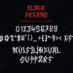 Black Dreams Font Poster 9