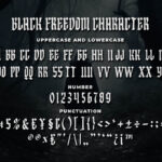 Black Freedom Font Poster 7