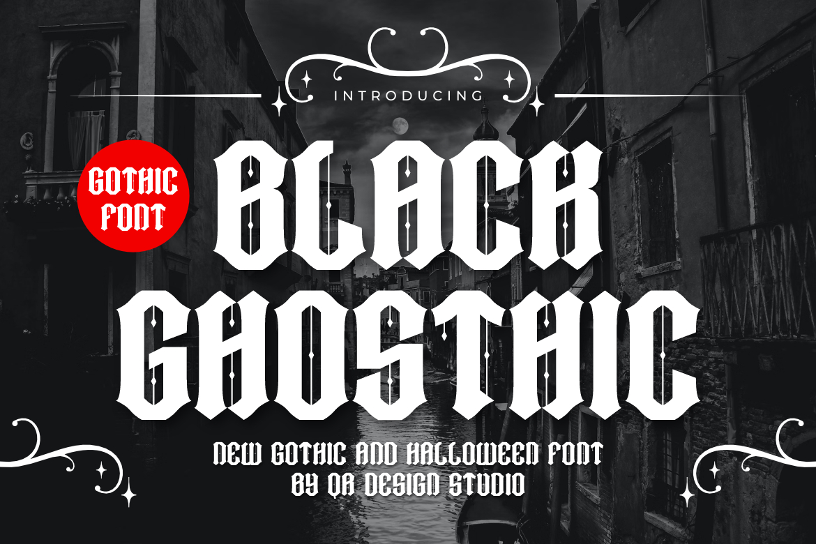 Black Ghosthic Font