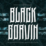 Black Gorvin Font Poster 1