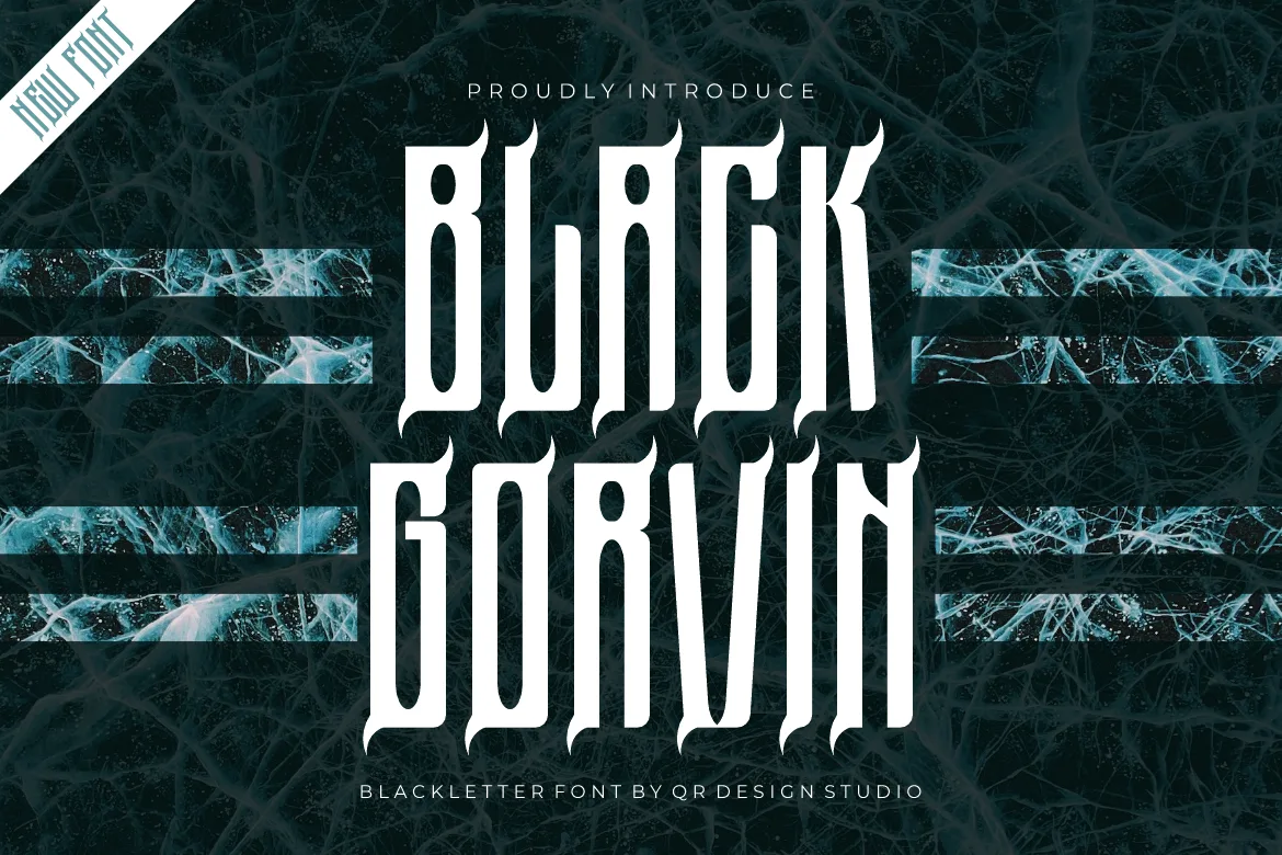 Black Gorvin Font Black Gorvin Font Poster 1