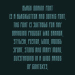 Black Gorvin Font Poster 6