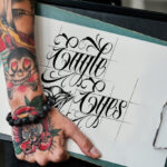 Black Ink Font Poster 5