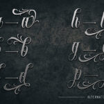 Black Ink Font Poster 6