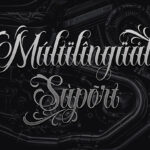 Black Ink Font Poster 7