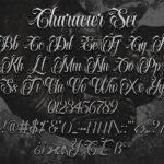 Black Ink Font Poster 8