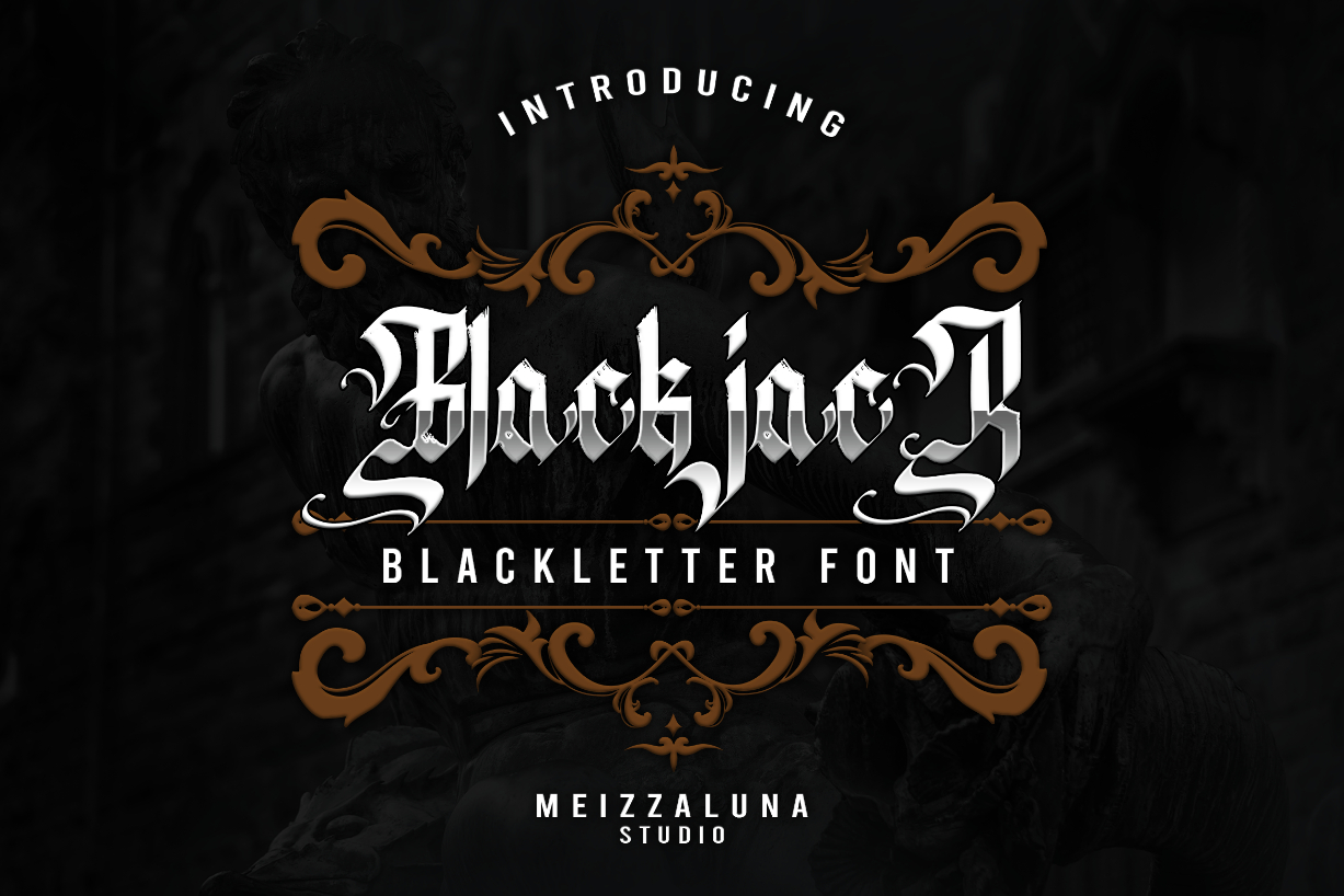 Black Jack Font Poster 1