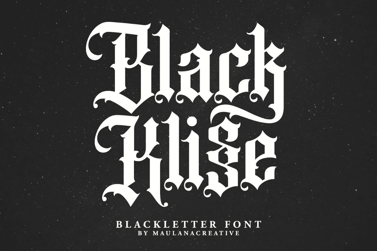 Black Klisse Font Poster 1