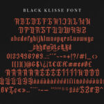 Black Klisse Font Poster 8