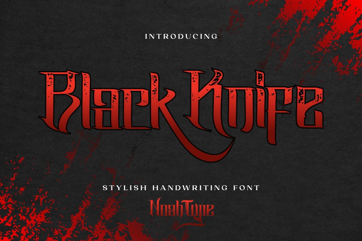 Black Knife Font