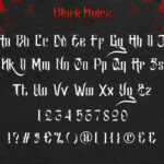 Black Knife Font Poster 6