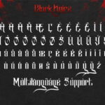 Black Knife Font Poster 9