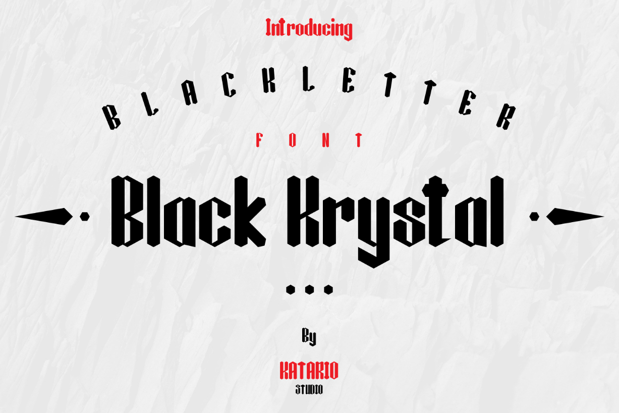 Black Krystal Font