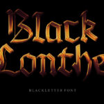Black Lonthe Font Poster 1