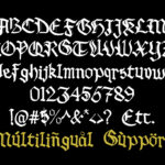 Black Lonthe Font Poster 8