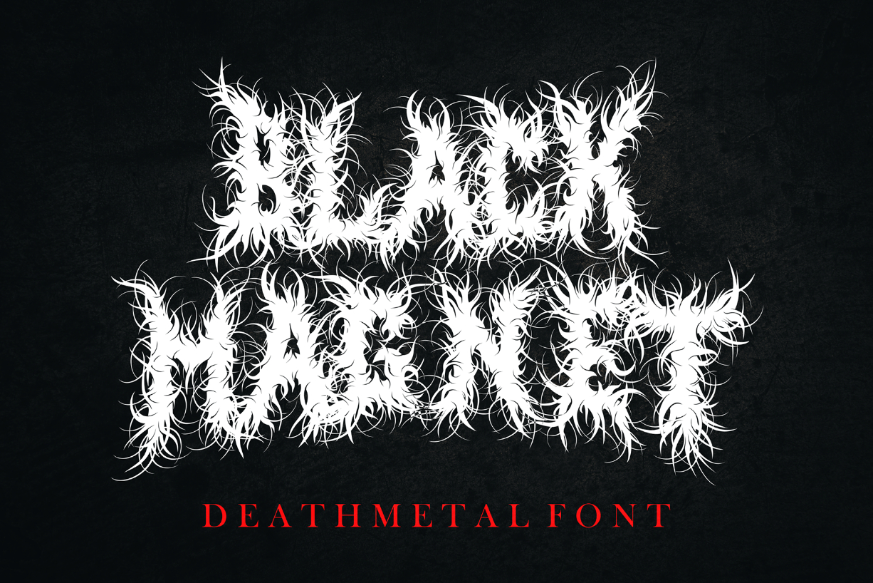 Black Magnet Font Poster 1