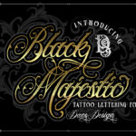Black Majestic Font Poster 3