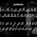 Black Majestic Font Poster 8