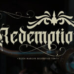 Black Marilyn Font Poster 7
