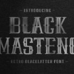 Black Masteng Font Poster 3