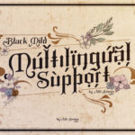 Black Mild Font Poster 7