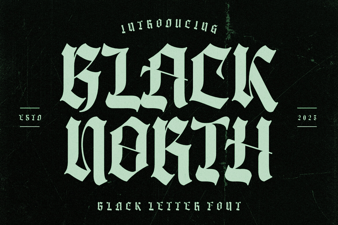 Black North Font Poster 1