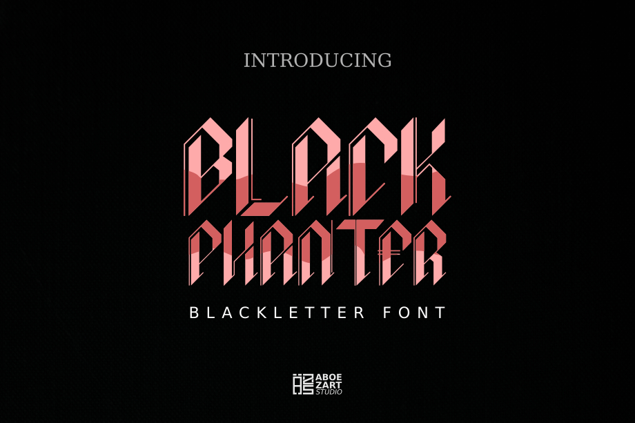 Black Phanter Font Poster 1