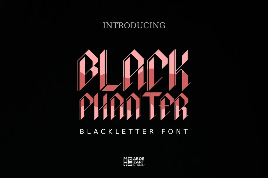 Black Phanter Font Black Phanter Font Poster 1