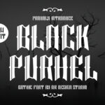 Black Purhel Font Poster 3