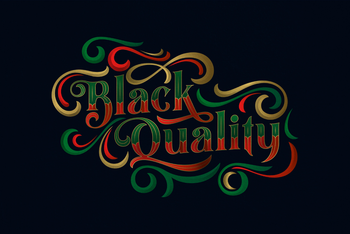 Black Quality Font Poster 1