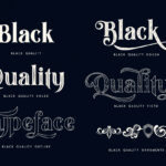 Black Quality Font Poster 10
