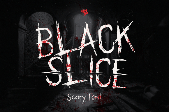 Black Slice Font Poster 1