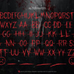 Black Slice Font Poster 9