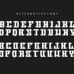 Black Sponge Font Poster 9