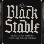 Black Stable Font Poster 3