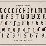 Black Stable Font Poster 9