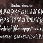 Black Thorus Font Poster 5