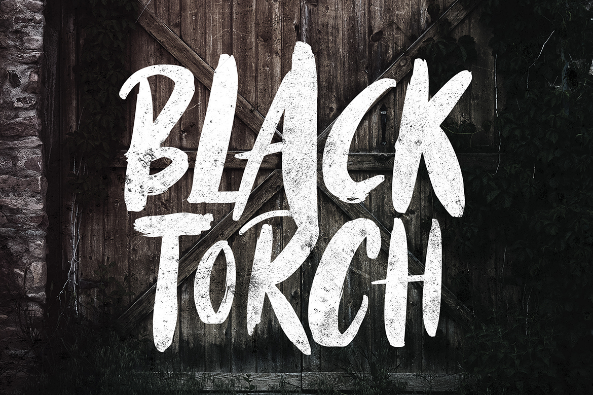 Black Torch Font Poster 1