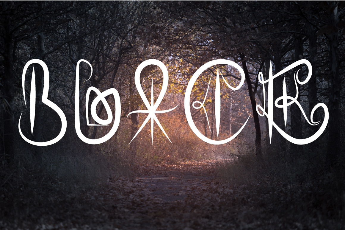 Black Tree Font