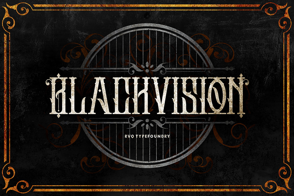 Black Vision Font