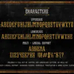 Black Vision Font Poster 6