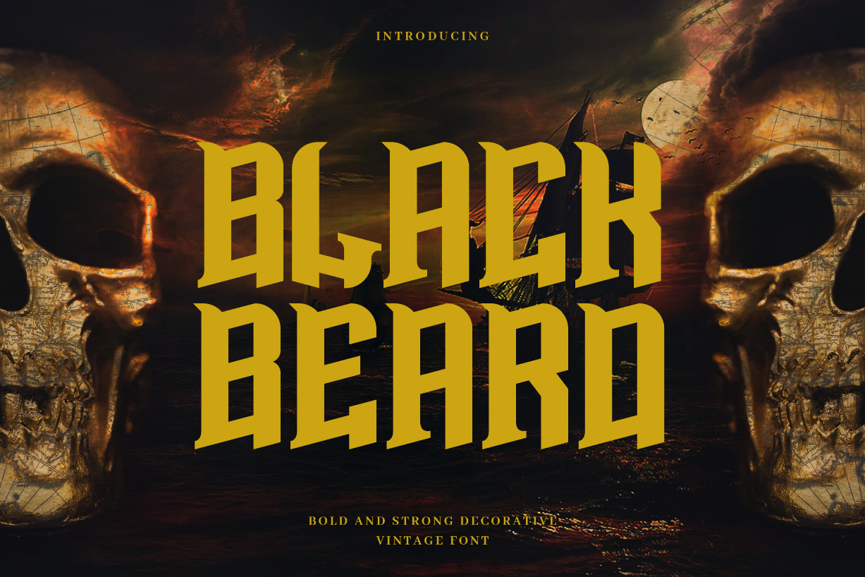 Blackbeard Font Poster 1