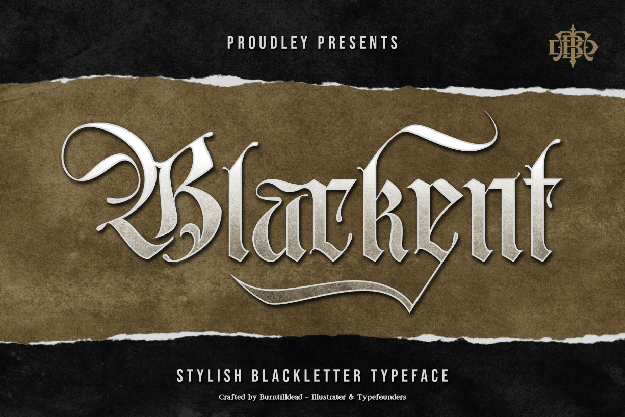 Blackent Font Poster 1