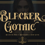 Blacker Gothic Font Poster 3