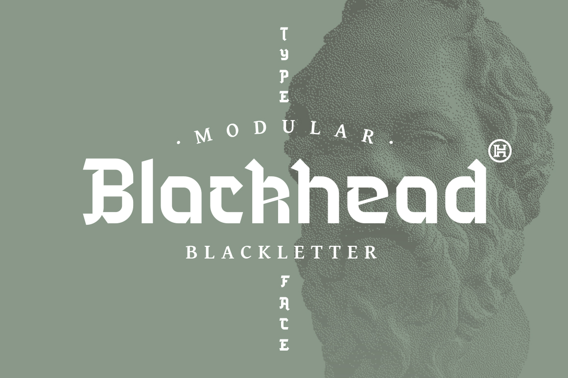 Blackhead Font Poster 1