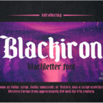 Blackiron Font Poster 3