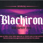 Blackiron Font Poster 1