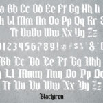 Blackiron Font Poster 4