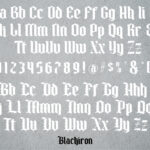 Blackiron Font Poster 2